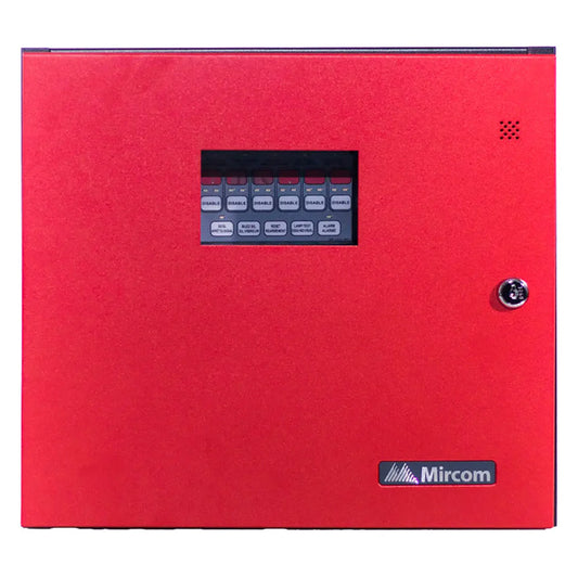 MIRCOM FA-106R Panel de Incendio de 6 zonas Convencional