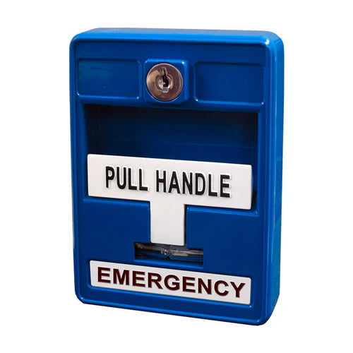 MIRCOM MS-703U Estación manual simple acción con llave azul