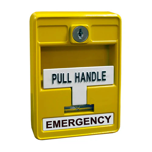 MIRCOM MS-704U Estación manual convencional simple acción con llave amarillo